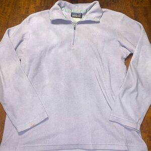 Vintage Patagonia Synchilla Lavender Quarter-Zip Fleece Pullover size M